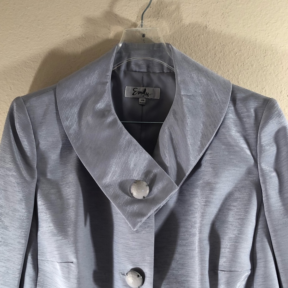 Womens Emily Silver Formal Suit - Picture 4 of 16